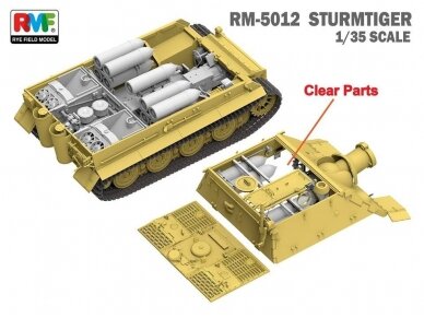 Rye Field Model - Sturmmorser Tiger RM61 L/5,4 / 38 cm With Full Interior, 1/35, RFM-5012 1