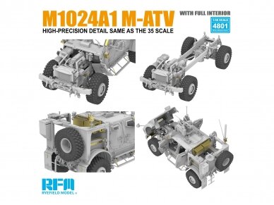 Rye Field Model - M1024A1 Oshkosh M-ATV MRAP all terrain vehicle, 1/48, RFM-4801 12