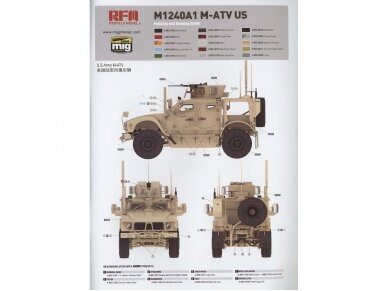 Rye Field Model - U.S MRAP All Terrain Vehicle M1240A1 M-ATV su pilnu interjeru, 1/35, RFM-5032 8