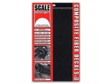 Scale Motorsport - Plain Weave Pattern Black/Pewter,1412, 1/12