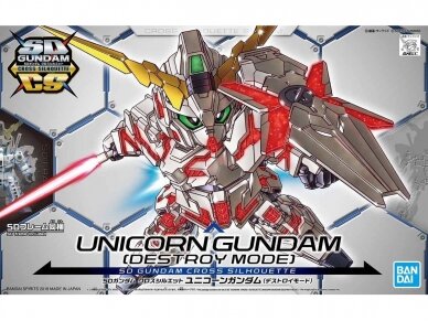 Bandai - SD Gundam Cross Silhouette Unicorn Gundam (Destroy Mode), 57691