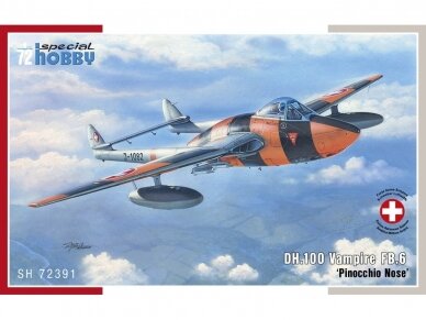 Special Hobby - de Havilland DH.100 Vampire FB.6 'Pinocchio Nose', 1/72, 72391