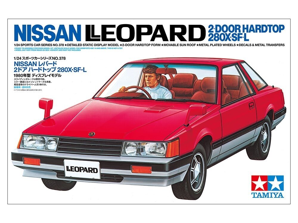Tamiya - Nissan Leopard 2-Door Hardtop 280X-SF-L, 1/24, 24378 Tamiya - Nissan Leopard 2-Door Hardtop 280X-SF-L, 1/24, 24378