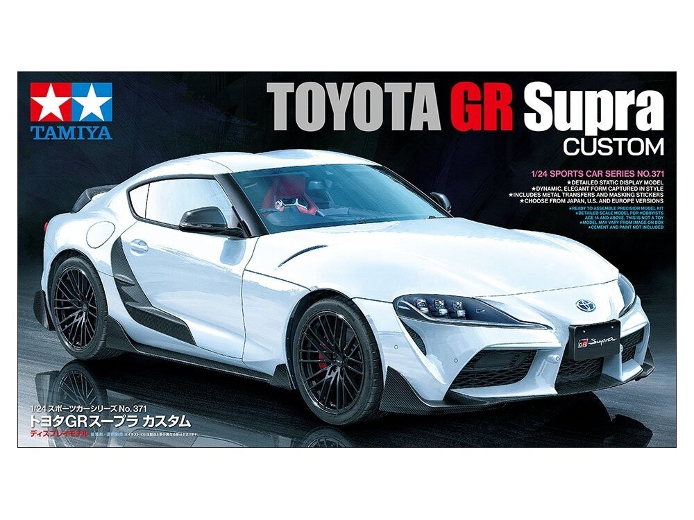 Tamiya - Toyota GR Supra Custom, 1/24, 24371 Tamiya - Toyota GR Supra Custom, 1/24, 24371