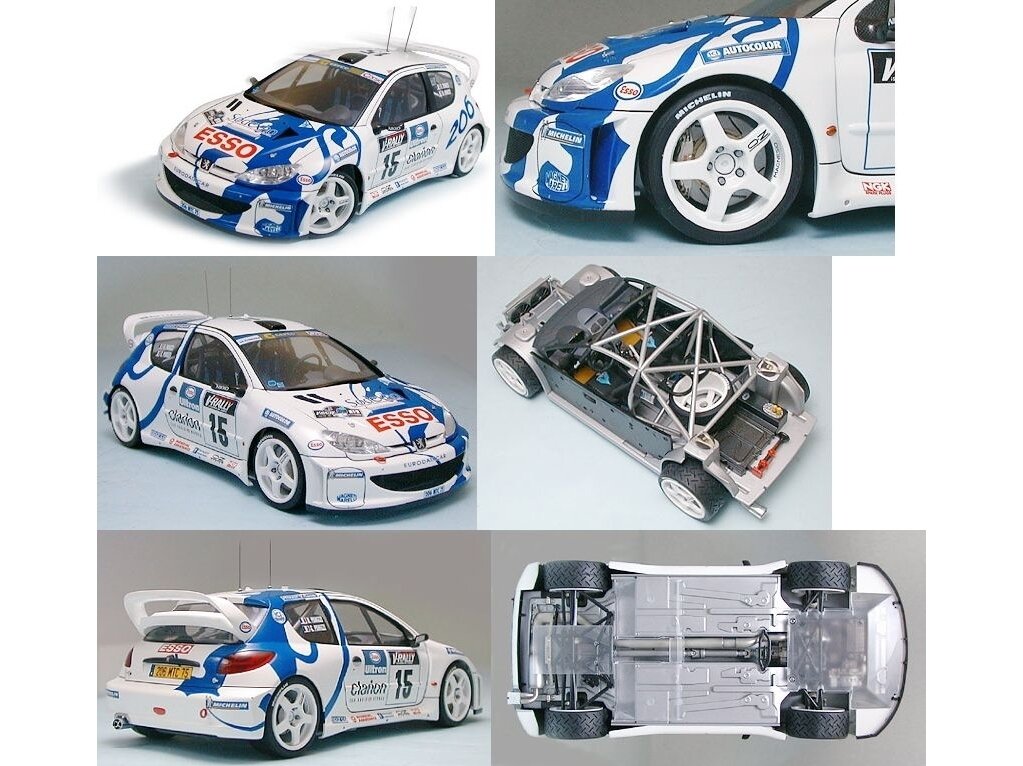 Tamiya - Peugeot 206 WRC, 1/24, 24221 1 Tamiya - Peugeot 206 WRC, 1/24, 24221 1