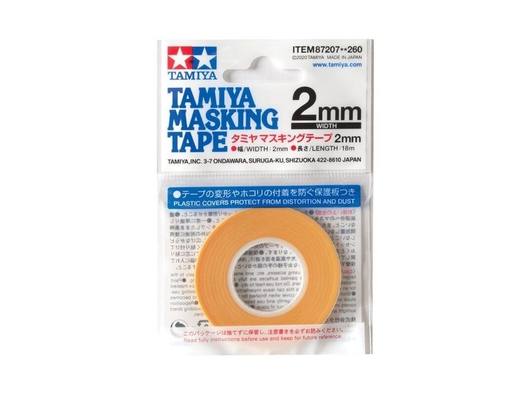 Tamiya - Maskavimo juosta 2mm, 87207 Tamiya - Maskavimo juosta 2mm, 87207