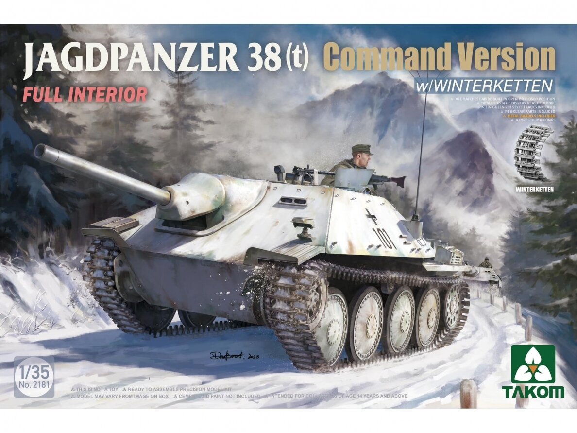 Takom - Jagdpanzer 38(t) Command Version full interior, 1/35, 2181 Takom - Jagdpanzer 38(t) Command Version full interior, 1/35, 2181