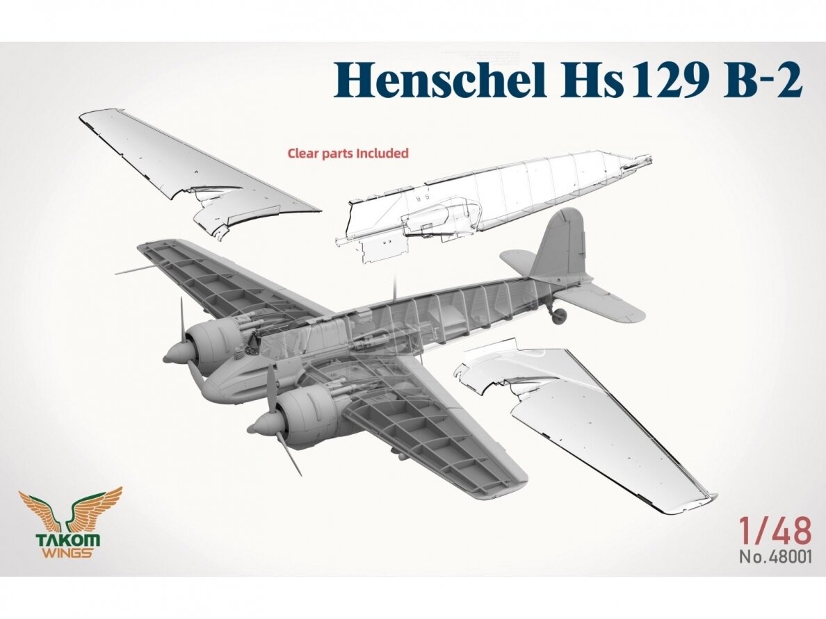 Takom - Henschel Hs129 B-2 w/interior, 1/48, 48001 3 Takom - Henschel Hs129 B-2 w/interior, 1/48, 48001 3