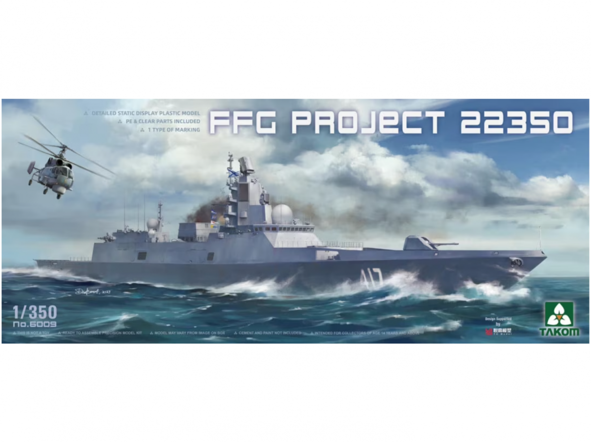 Takom - Admiral Gorshkov-class frigate FFG Project 22350, 1/350, 6009 Takom - Admiral Gorshkov-class frigate FFG Project 22350, 1/350, 6009