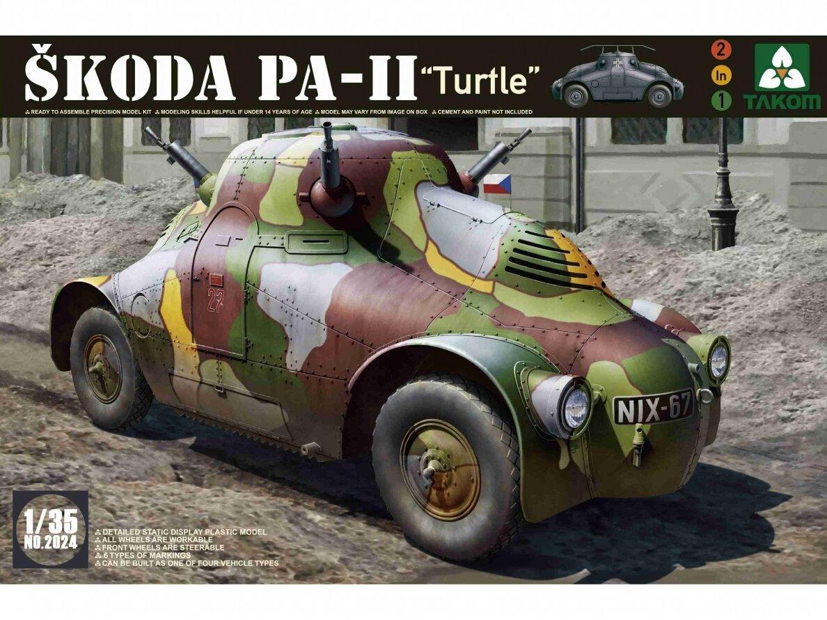 Takom - SKODA PA-II "Turtle", 1/35, 2024