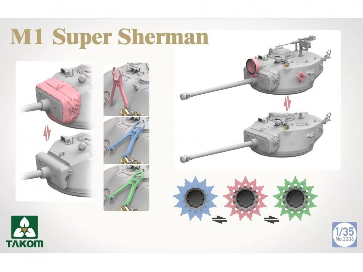 Takom - M1 Super Sherman, 2206 5 Takom - M1 Super Sherman, 2206 5