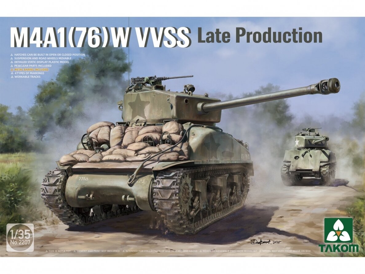 Takom - M4A1(76)W VVSS Late Production, 2207 Takom - M4A1(76)W VVSS Late Production, 2207