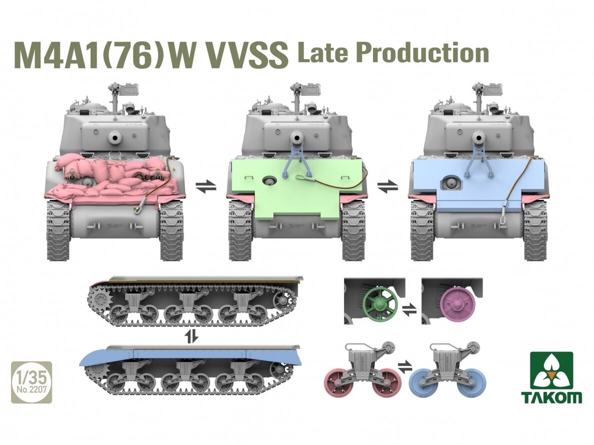 Takom - M4A1(76)W VVSS Late Production, 2207 3 Takom - M4A1(76)W VVSS Late Production, 2207 3