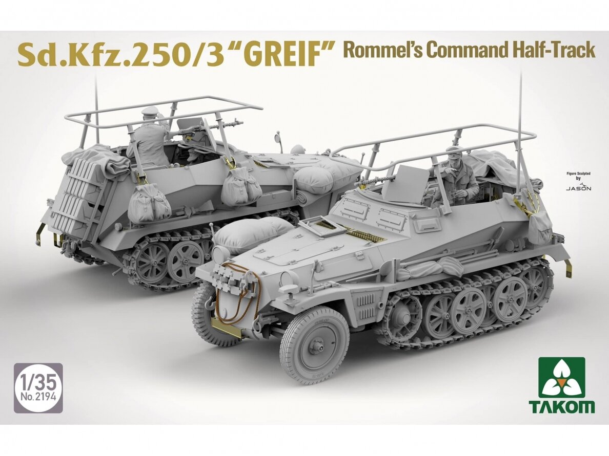 Takom - Sd.Kfz.250/3 “GREIF” Rommel’s Command Half-Track, 1/35, 2194 1 Takom - Sd.Kfz.250/3 “GREIF” Rommel’s Command Half-Track, 1/35, 2194 1
