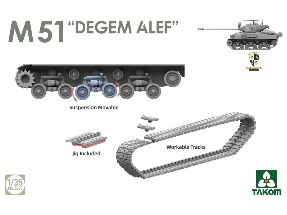 Takom - M51 "Degem Alef" (Super Sherman), 2208 4