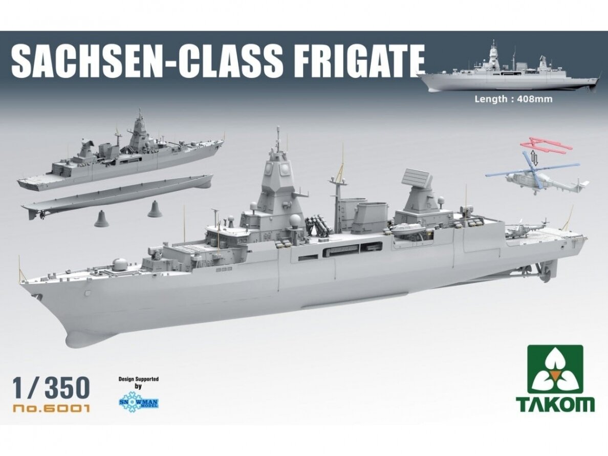 Takom - Sachsen-Class Frigate, 1/350, 6001 1 Takom - Sachsen-Class Frigate, 1/350, 6001 1