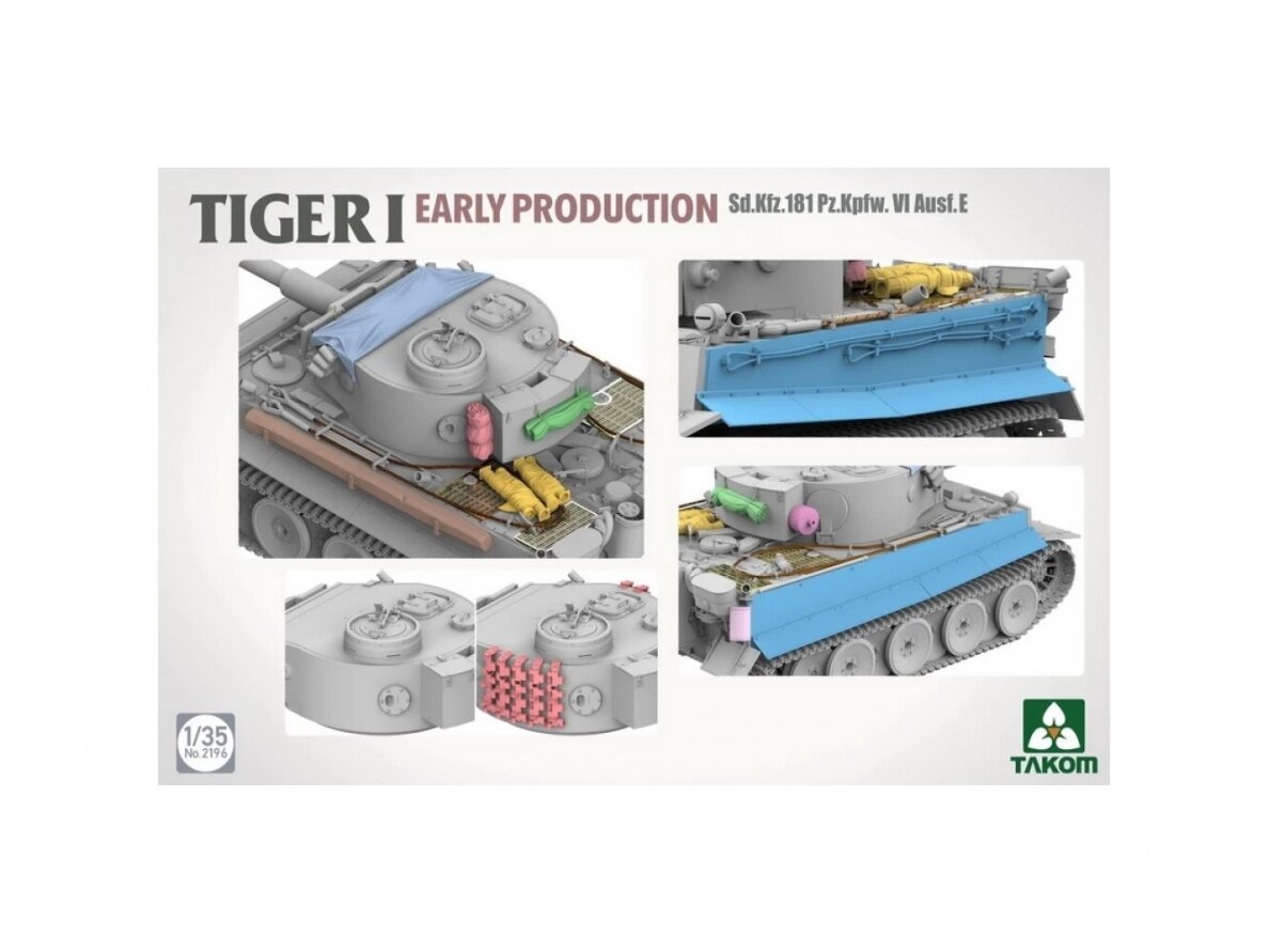 Takom - Sd.Kfz.181 Pz.Kpfw.VI Ausf.E Tiger I Early Production, 1/35, 2196 2 Takom - Sd.Kfz.181 Pz.Kpfw.VI Ausf.E Tiger I Early Production, 1/35, 2196 2
