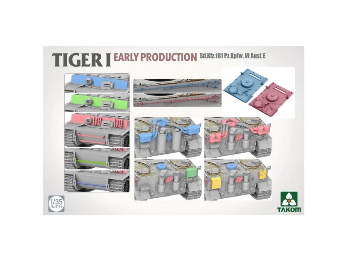 Takom - Sd.Kfz.181 Pz.Kpfw.VI Ausf.E Tiger I Early Production, 1/35, 2196 4 Takom - Sd.Kfz.181 Pz.Kpfw.VI Ausf.E Tiger I Early Production, 1/35, 2196 4