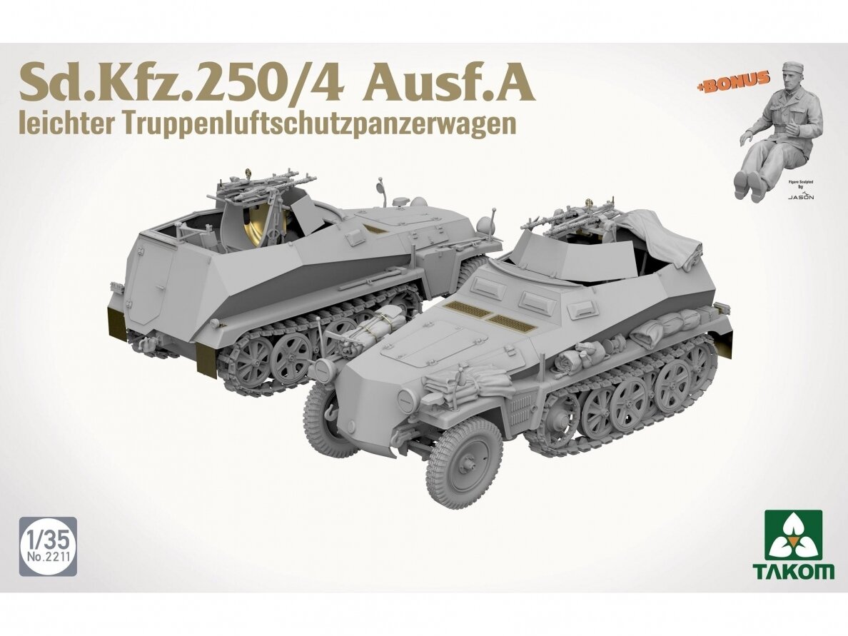 Takom - Sd.Kfz.250/4 Ausf.A leichter Truppenluftschutzpanzerwagen, 2211 1 Takom - Sd.Kfz.250/4 Ausf.A leichter Truppenluftschutzpanzerwagen, 2211 1