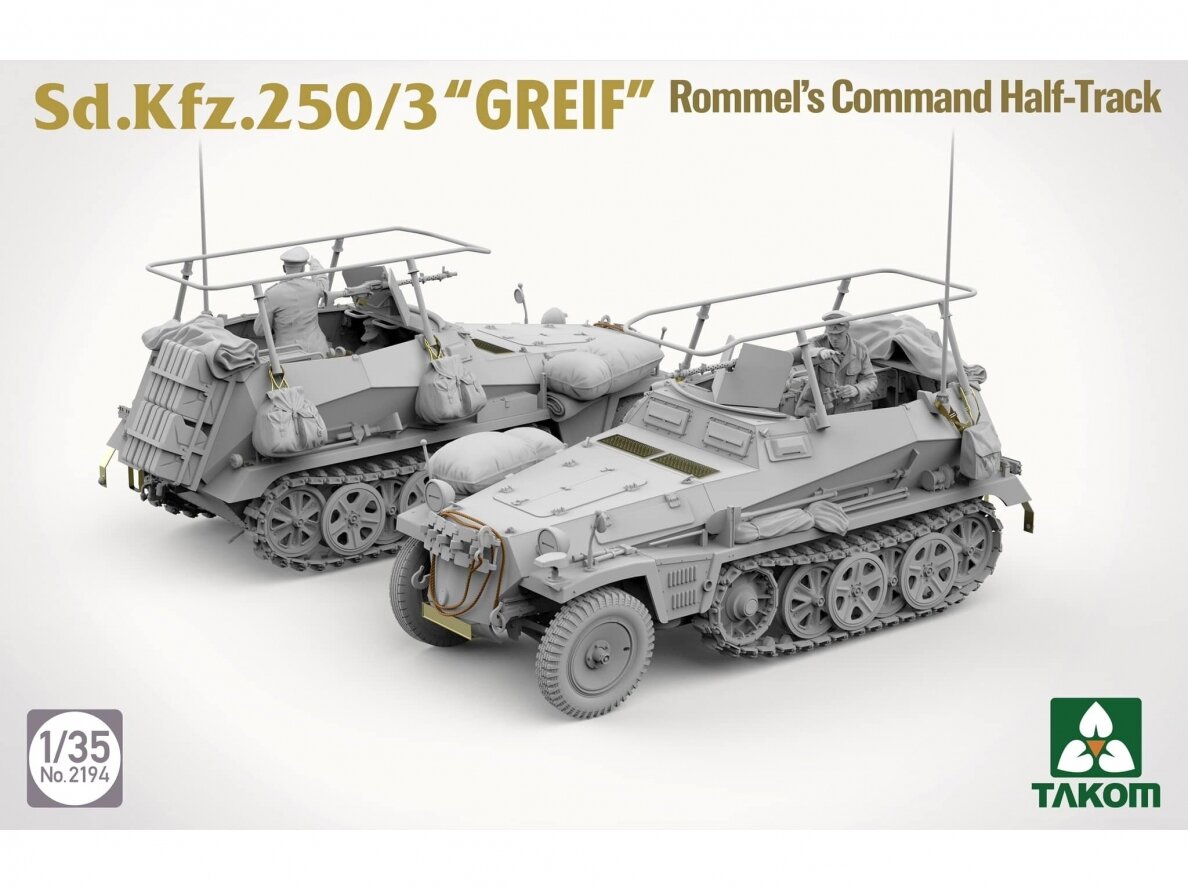 Takom - Sd.Kfz.250² BOX Sd.Kfz.250/1 + Sd.Kfz.250/3 "GREIF" + 1/16 Erwin Rommel, 1/35, 2194W 13 Takom - Sd.Kfz.250² BOX Sd.Kfz.250/1 + Sd.Kfz.250/3 "GREIF" + 1/16 Erwin Rommel, 1/35, 2194W 13