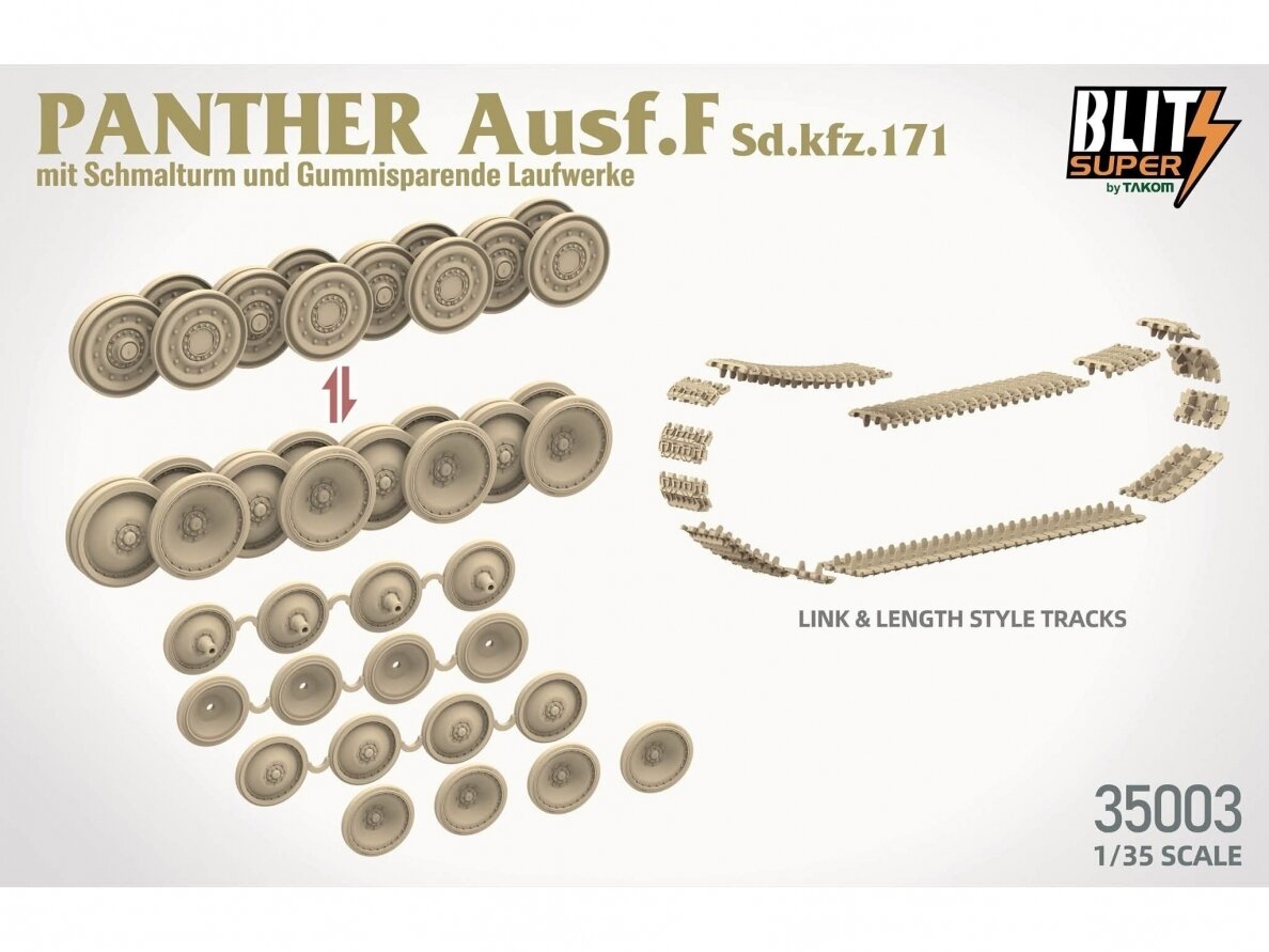 Takom - Panther Ausf. F mit Schmalturm und Gummisparende Laufwerke Sd.kfz. 171, 35003 2 Takom - Panther Ausf. F mit Schmalturm und Gummisparende Laufwerke Sd.kfz. 171, 35003 2