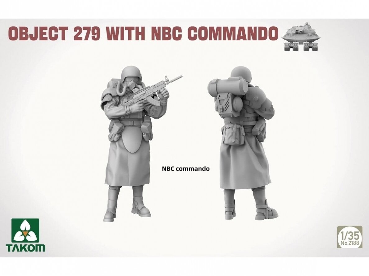 Takom - Soviet Heavy Tank Object 279 w/NBC Command Figure, 1/35, 2188 3 Takom - Soviet Heavy Tank Object 279 w/NBC Command Figure, 1/35, 2188 3
