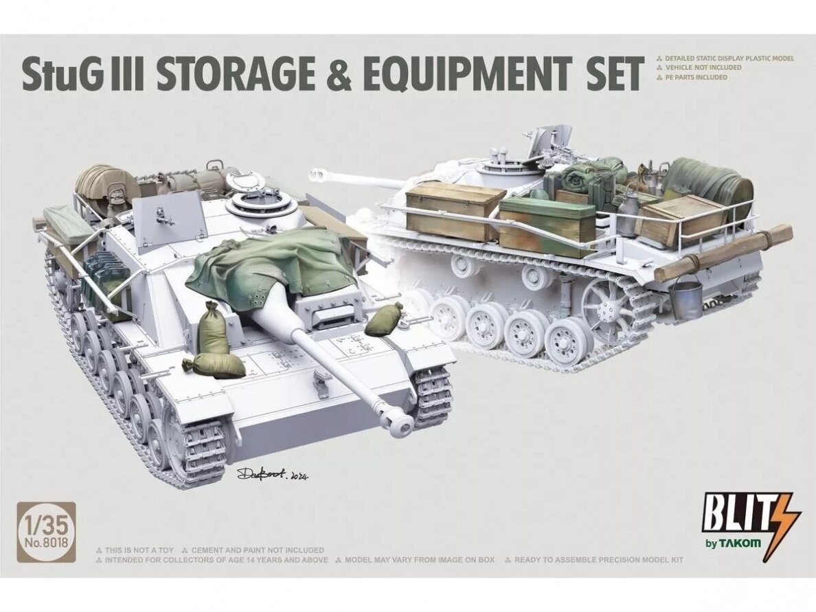Takom - StuG III Storage & Equipment Set, 1/35, 8018