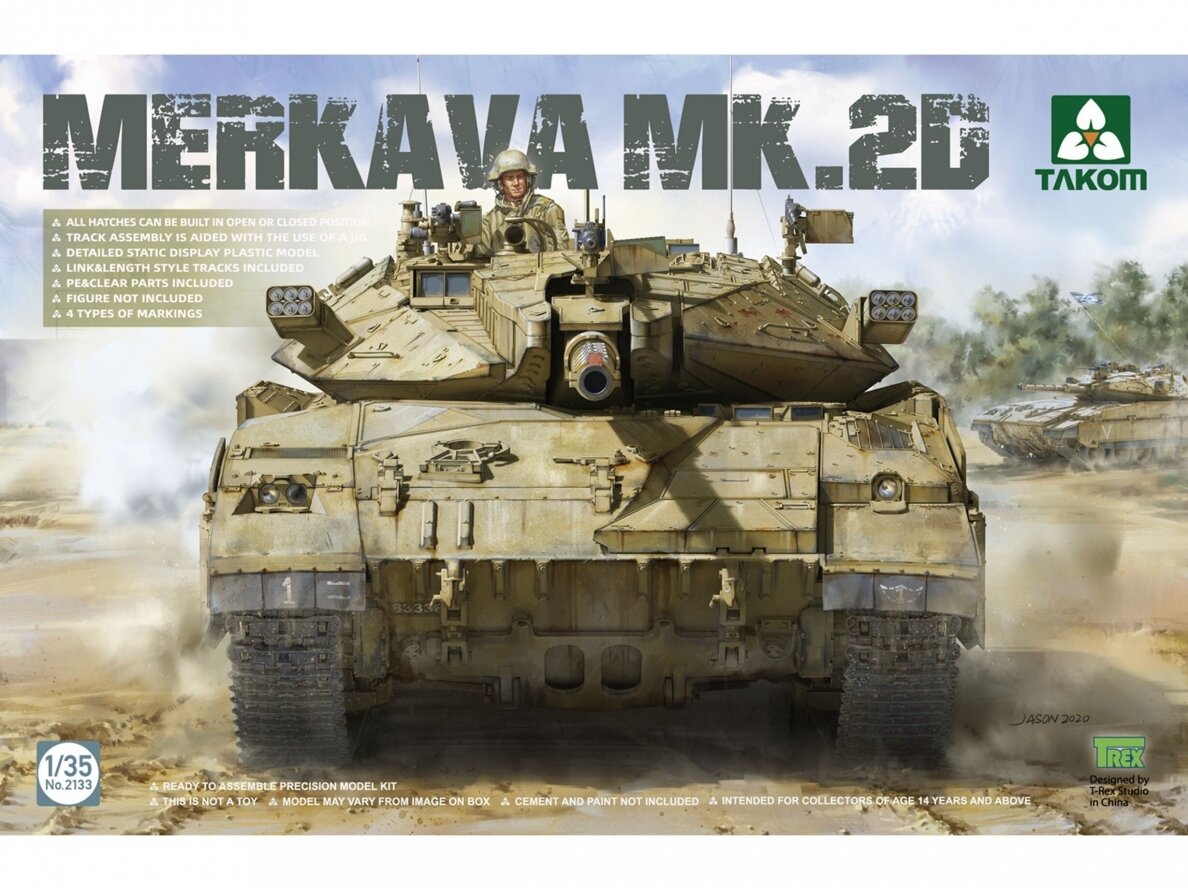 Takom - Merkava 2D Israel Defence Forces Main Battle Tank, 1/35, 2133 Takom - Merkava 2D Israel Defence Forces Main Battle Tank, 1/35, 2133