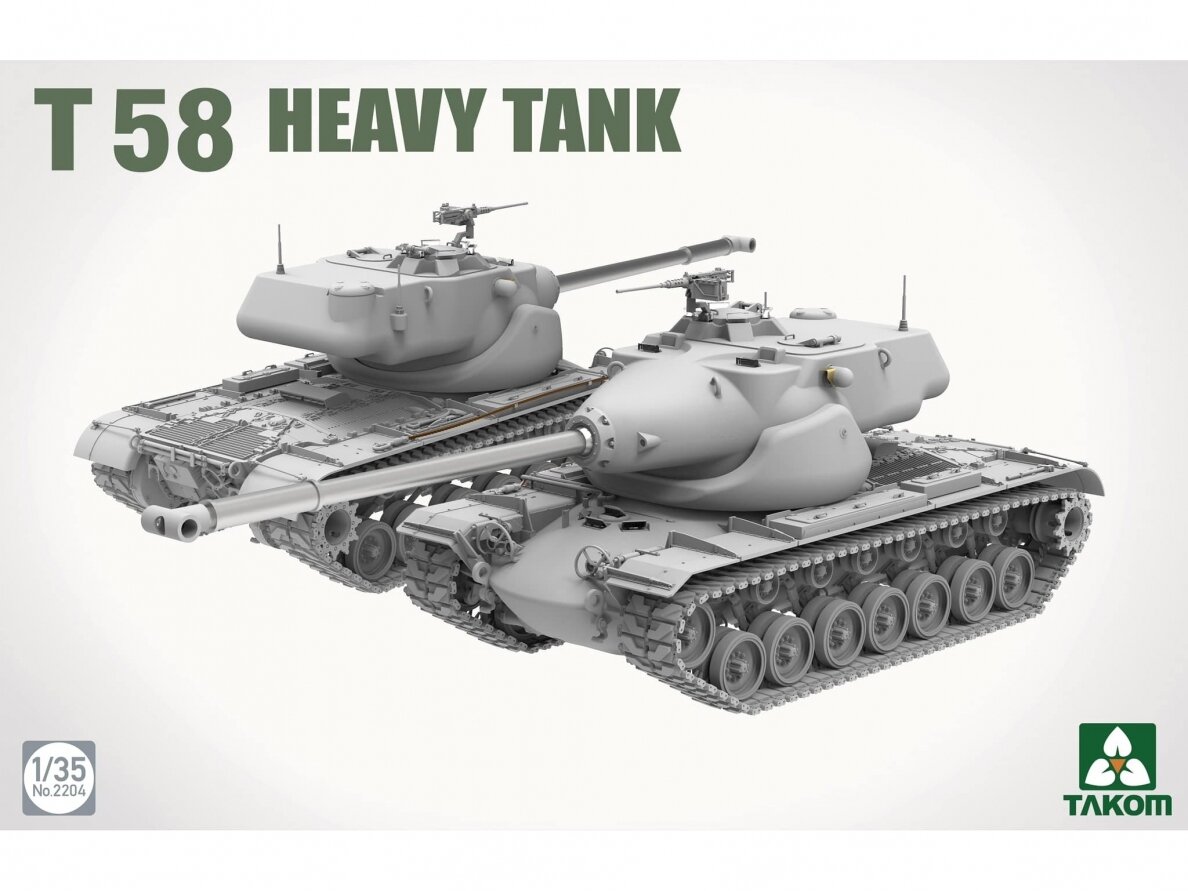 Takom - T58 Heavy Tank, 1/35, 2204 1 Takom - T58 Heavy Tank, 1/35, 2204 1