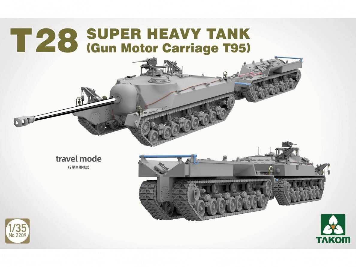 Takom - T28 Super Heavy Tank (Gun Motor Carriage T95), 1/35, 2209 3