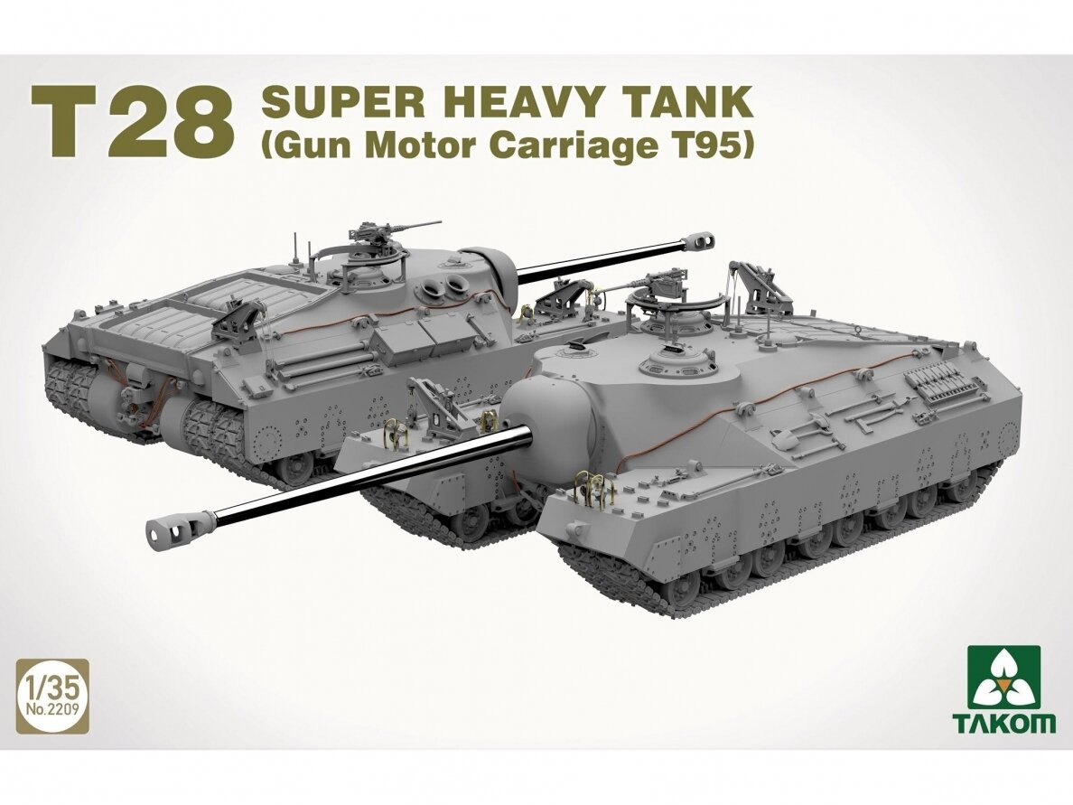 Takom - T28 Super Heavy Tank (Gun Motor Carriage T95), 1/35, 2209 1 Takom - T28 Super Heavy Tank (Gun Motor Carriage T95), 1/35, 2209 1