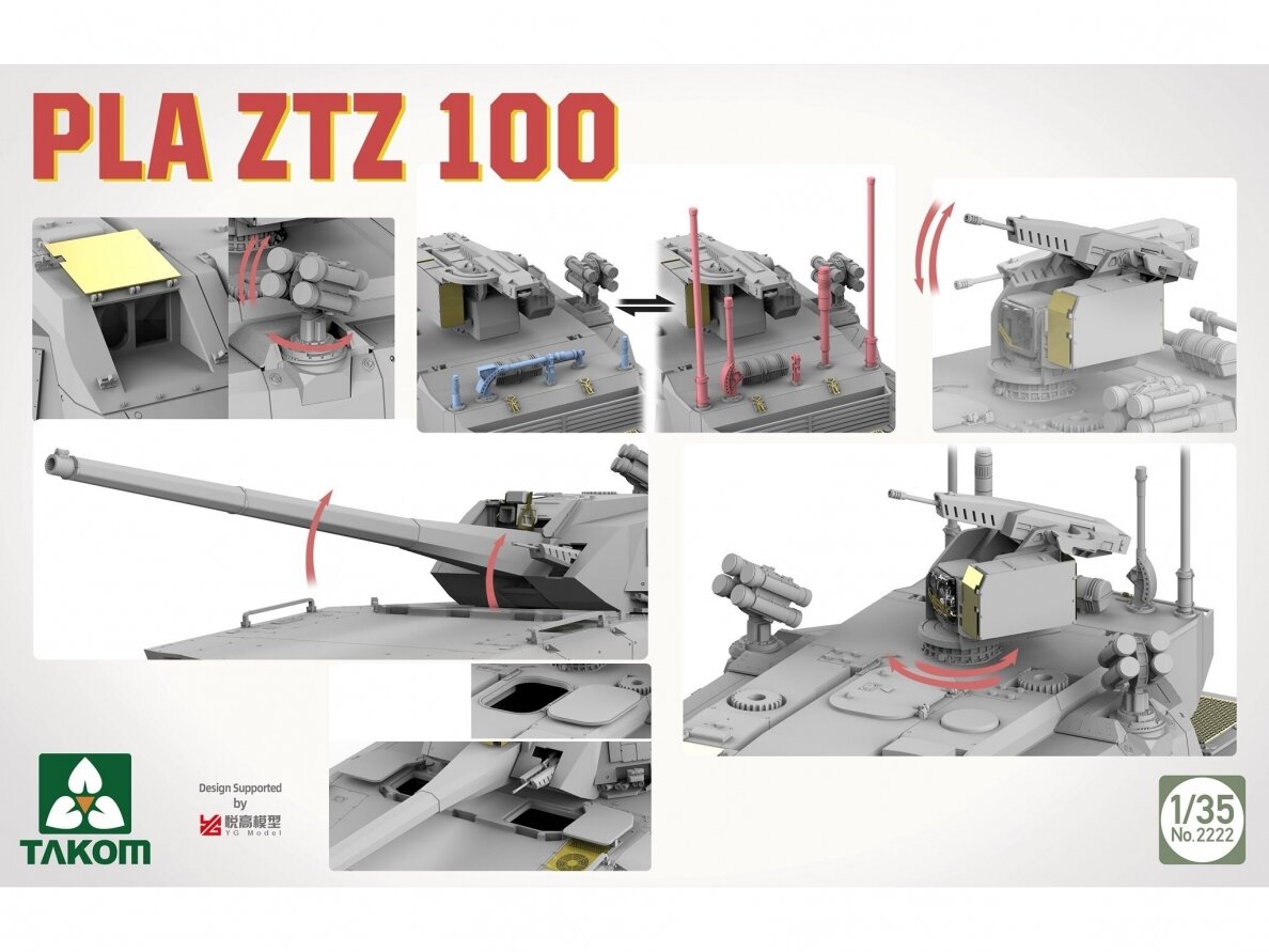 Takom - PLA ZTZ 100, 1/35, 2222 5 Takom - PLA ZTZ 100, 1/35, 2222 5