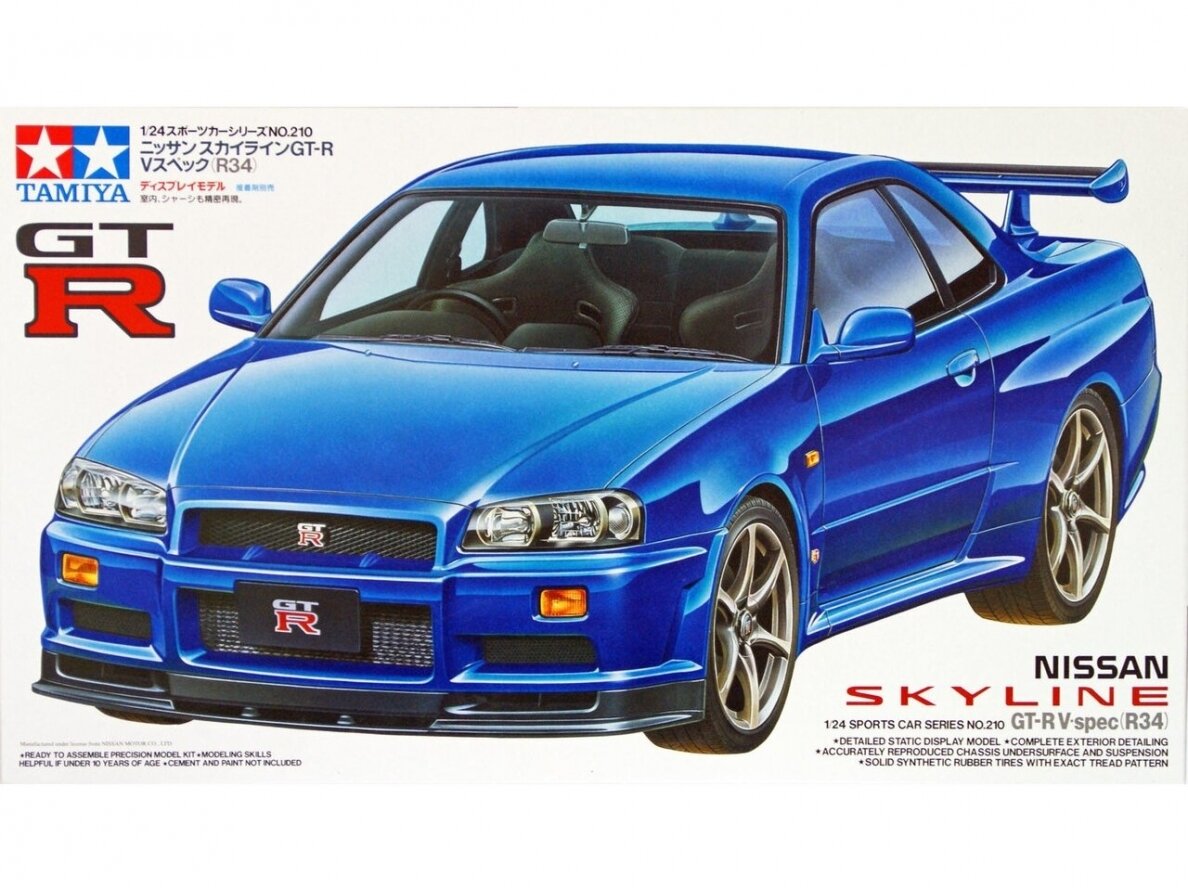 Tamiya - Nissan Skyline GT-R V Spec (R34), 1/24, 24210 Tamiya - Nissan Skyline GT-R V Spec (R34), 1/24, 24210