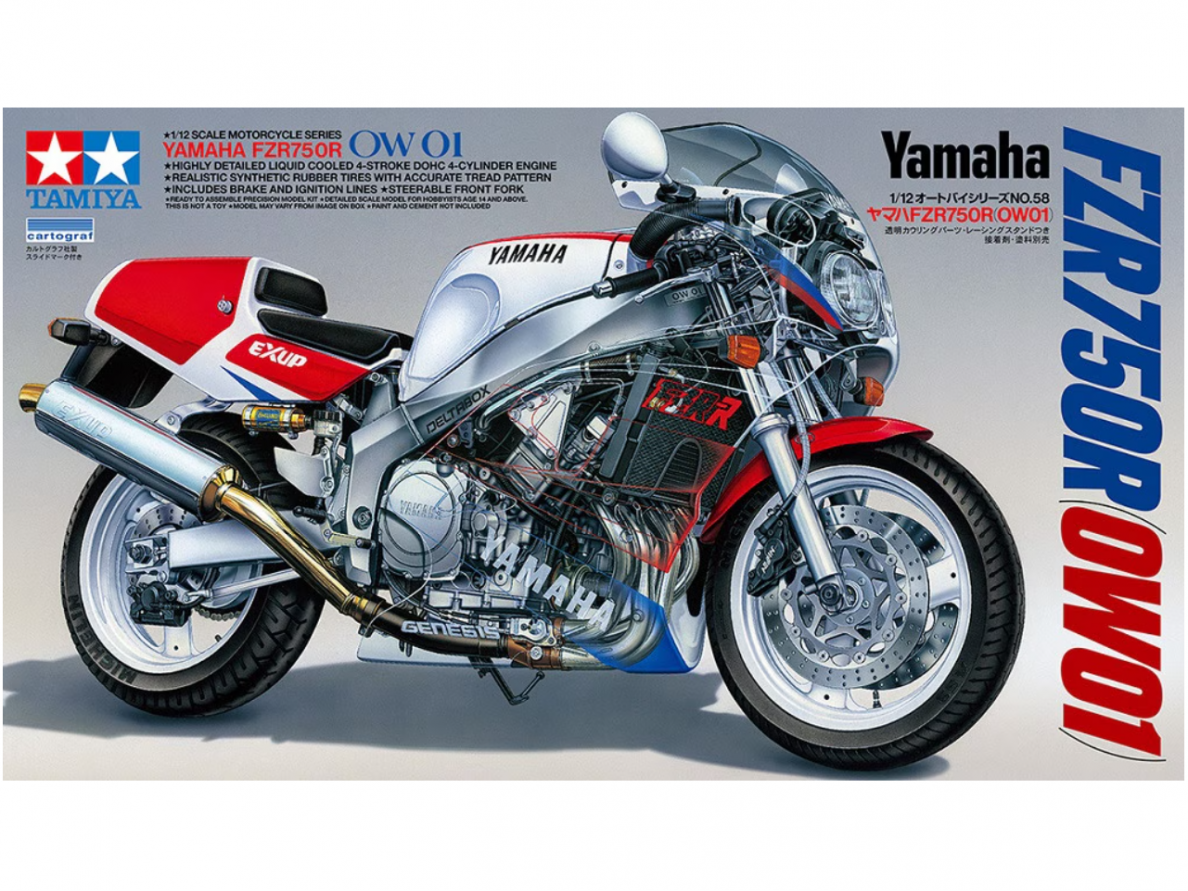 Tamiya - Yamaha FZR750R (OW01), 1/12, 14058 Tamiya - Yamaha FZR750R (OW01), 1/12, 14058