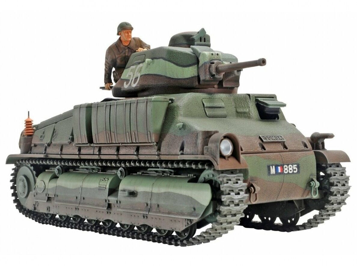 Tamiya - French Medium Tank SOMUA S35, 1/35, 35344 1 Tamiya - French Medium Tank SOMUA S35, 1/35, 35344 1
