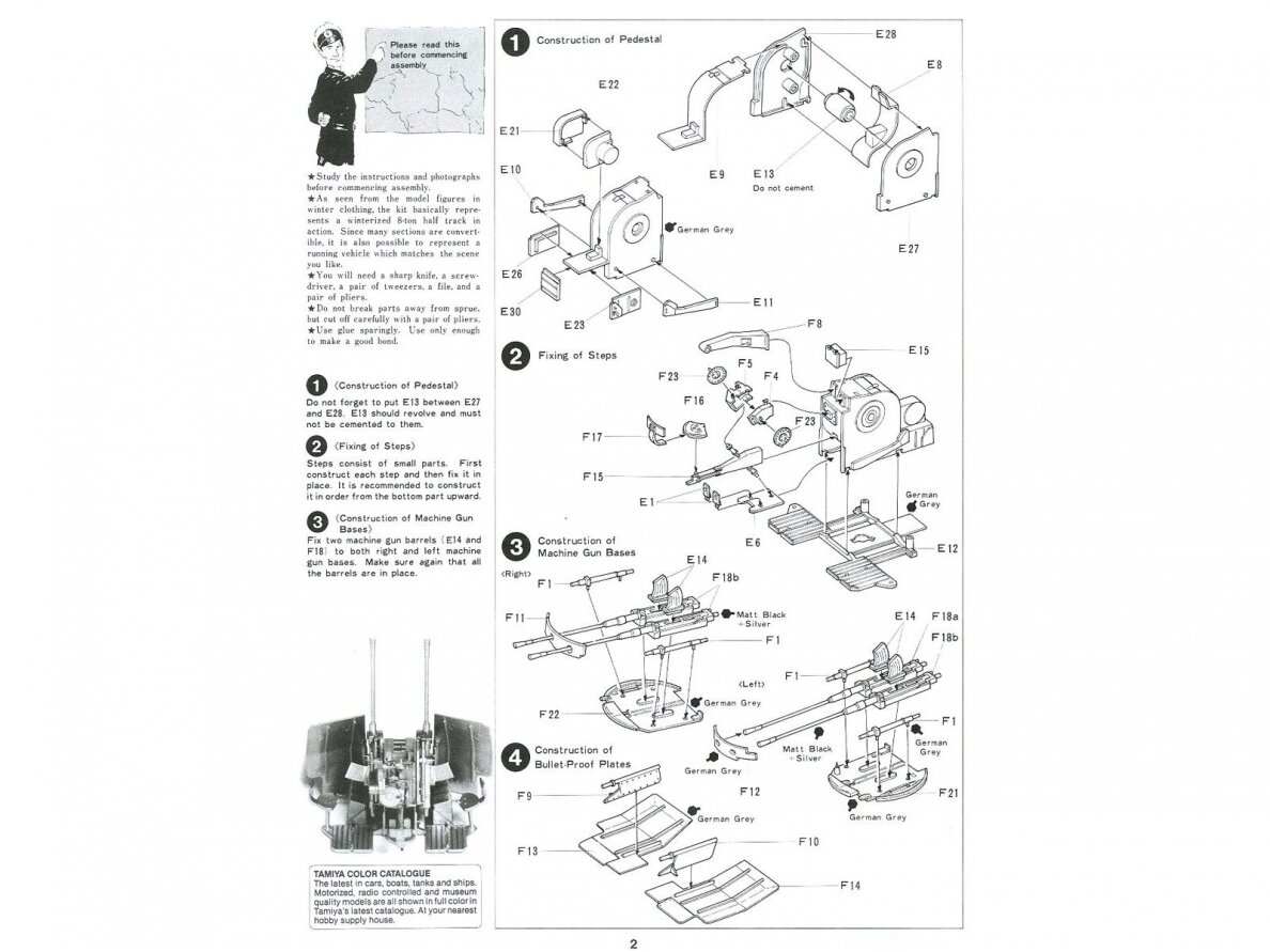 Tamiya - German 8 ton Semi Track 20mm Flakvierling Sd.Kfz 7/1, 1/35, 35050 7 Tamiya - German 8 ton Semi Track 20mm Flakvierling Sd.Kfz 7/1, 1/35, 35050 7