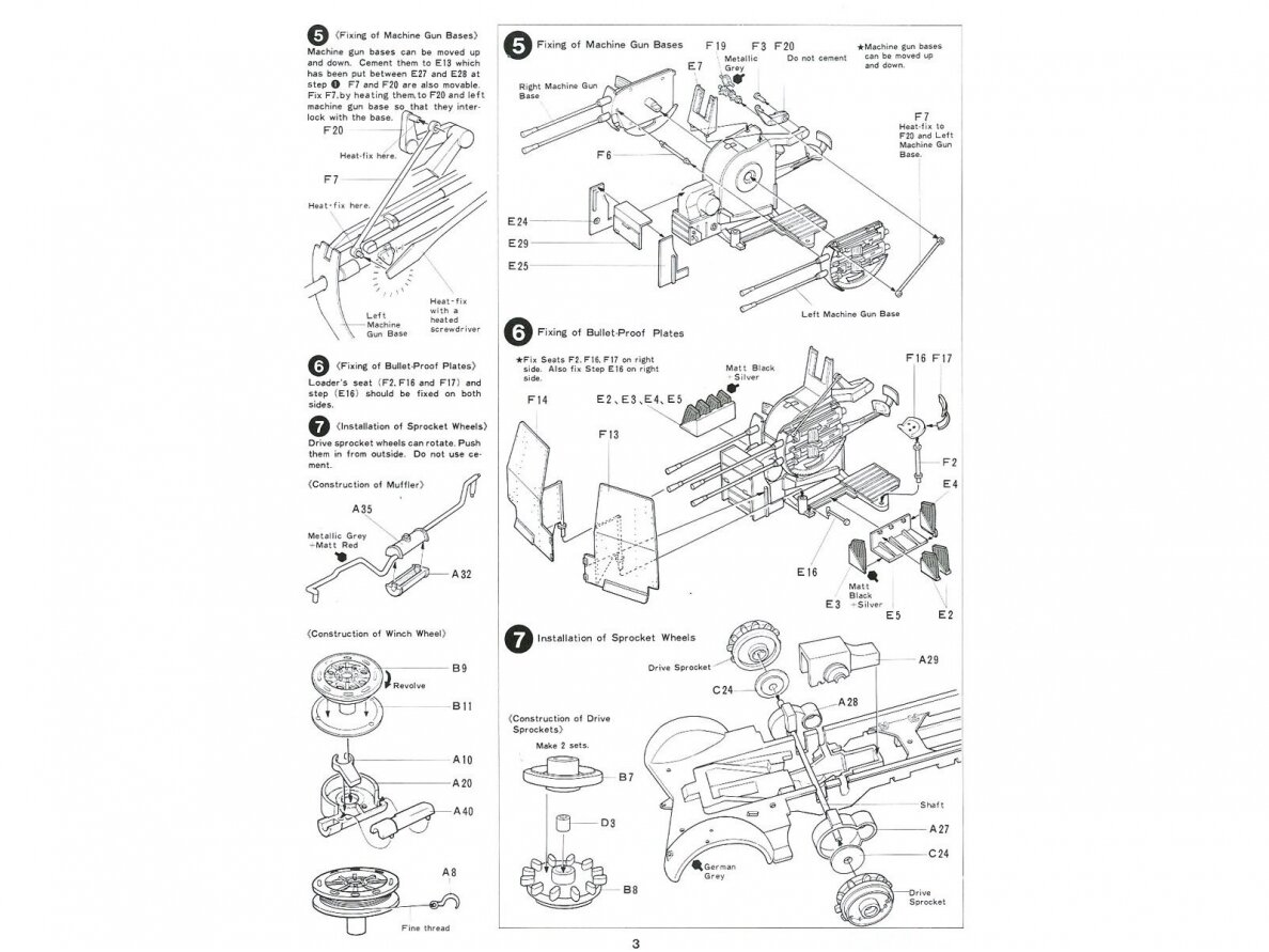 Tamiya - German 8 ton Semi Track 20mm Flakvierling Sd.Kfz 7/1, 1/35, 35050 8