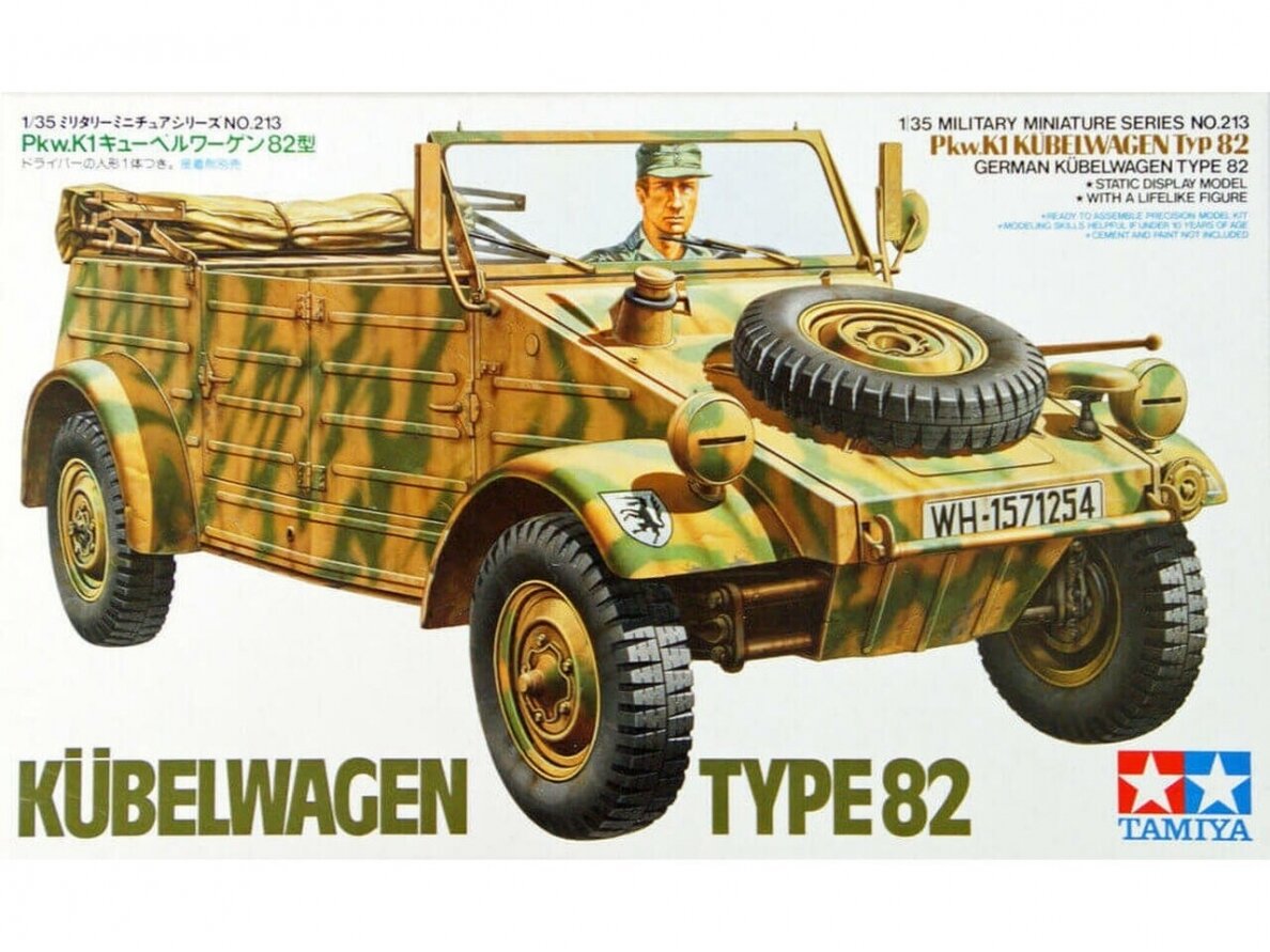 Tamiya - German Kübelwagen Type 82, 1/35, 35213 Tamiya - German Kübelwagen Type 82, 1/35, 35213
