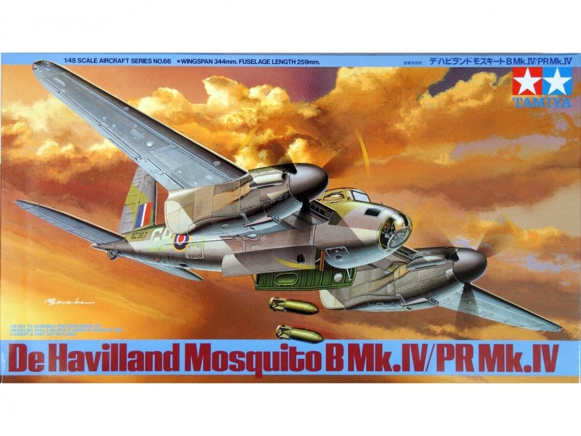 Tamiya - De Havilland Mosquito B Mk.IV/PR Mk.IV, 1/48, 61066 Tamiya - De Havilland Mosquito B Mk.IV/PR Mk.IV, 1/48, 61066