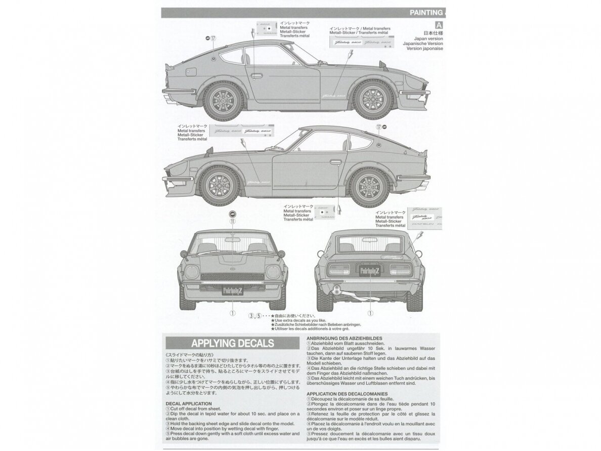 Tamiya - Nissan Fairlady 240Z Street-Custom, 1/24, 24367 11 Tamiya - Nissan Fairlady 240Z Street-Custom, 1/24, 24367 11