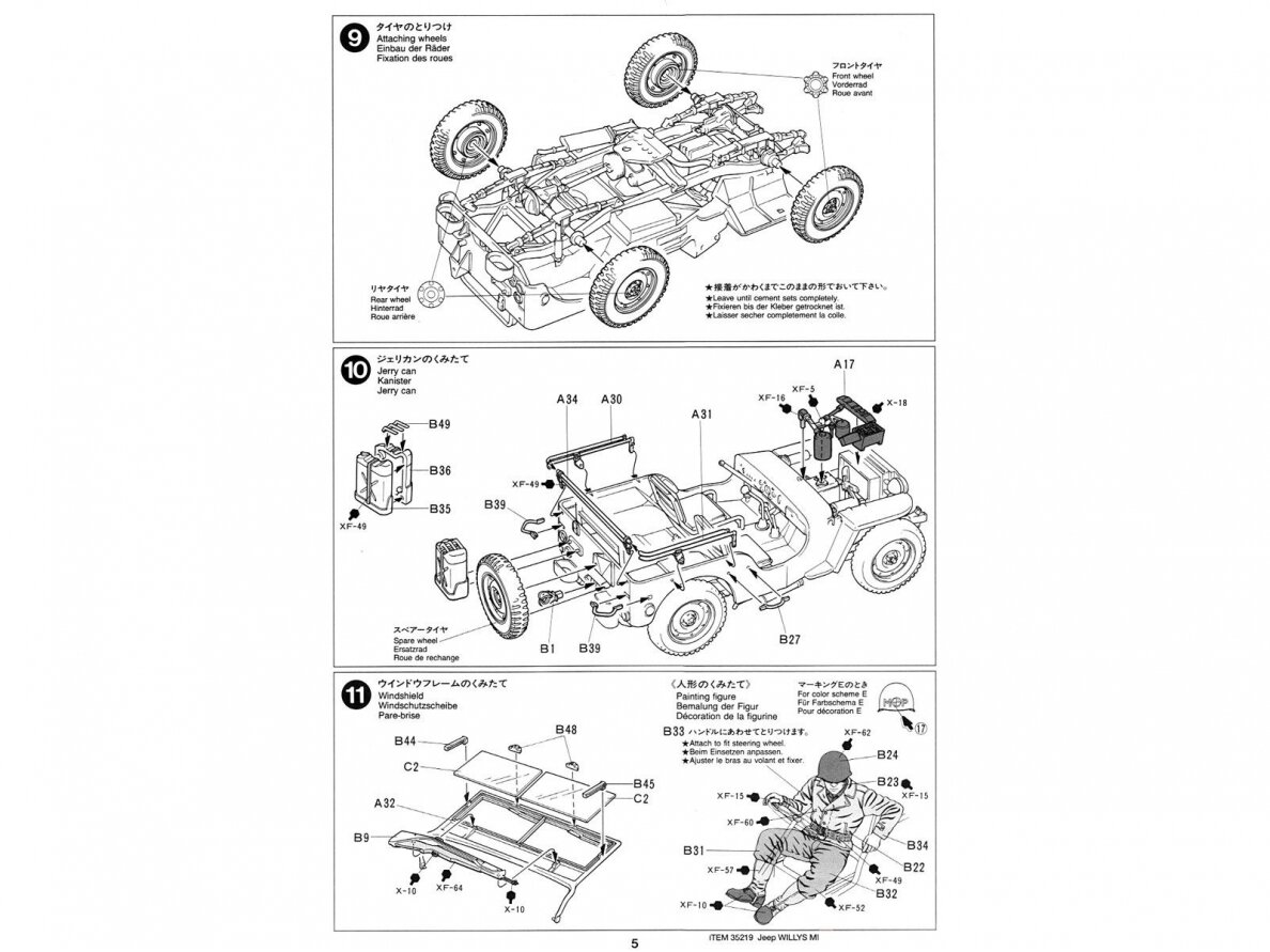 Tamiya - Jeep Willys MB, 1/35, 35219 9 Tamiya - Jeep Willys MB, 1/35, 35219 9