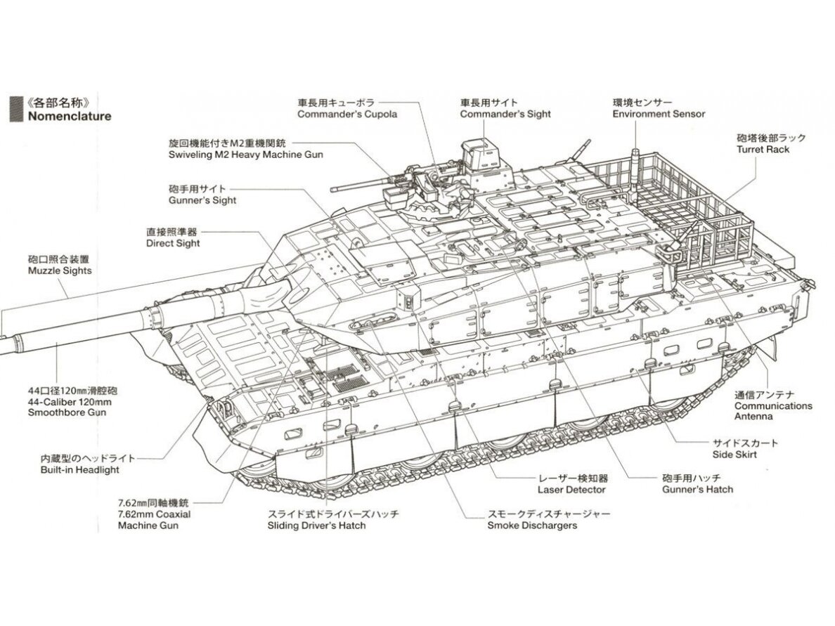 Tamiya - JGSDF TYPE 10 TANK, 1/48, 32588 4 Tamiya - JGSDF TYPE 10 TANK, 1/48, 32588 4