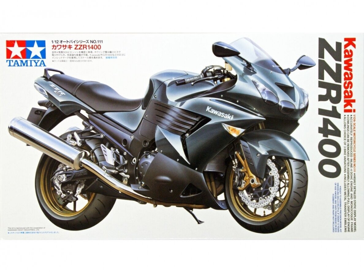 Tamiya - Kawasaki ZZR 1400, 1/12, 14111 Tamiya - Kawasaki ZZR 1400, 1/12, 14111