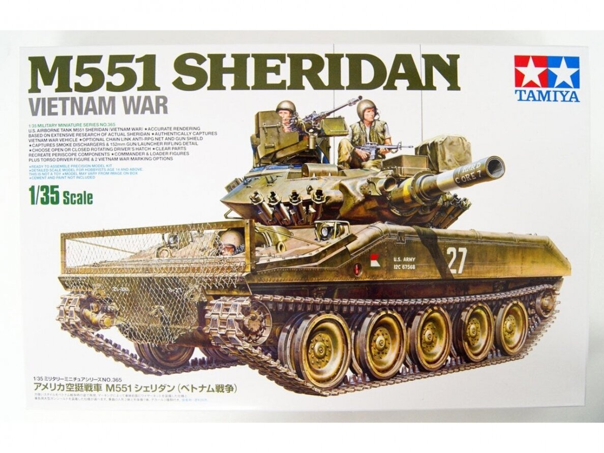 Tamiya - M551 Sheridan Vietnam War, 1/35, 35365 Tamiya - M551 Sheridan Vietnam War, 1/35, 35365