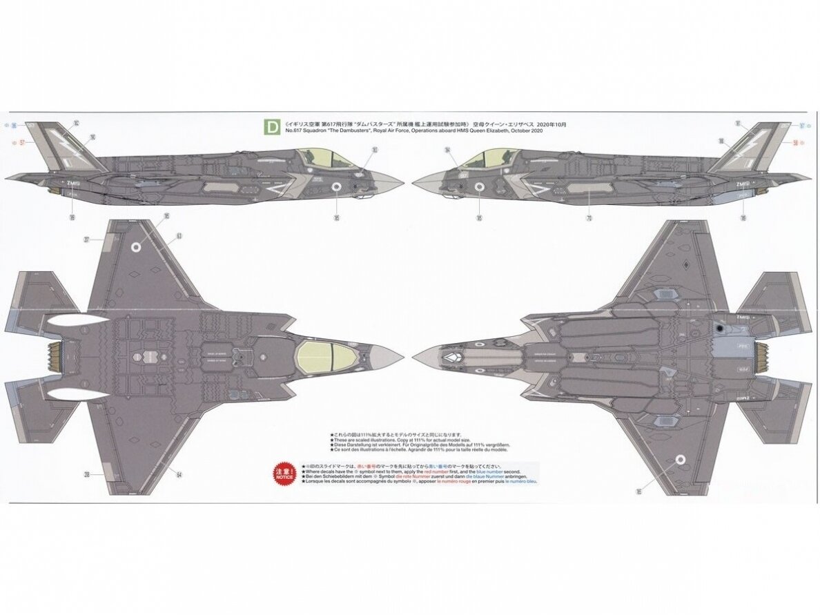 Tamiya - Lockheed Martin F-35B Lightning II, 1/72, 60793 11 Tamiya - Lockheed Martin F-35B Lightning II, 1/72, 60793 11
