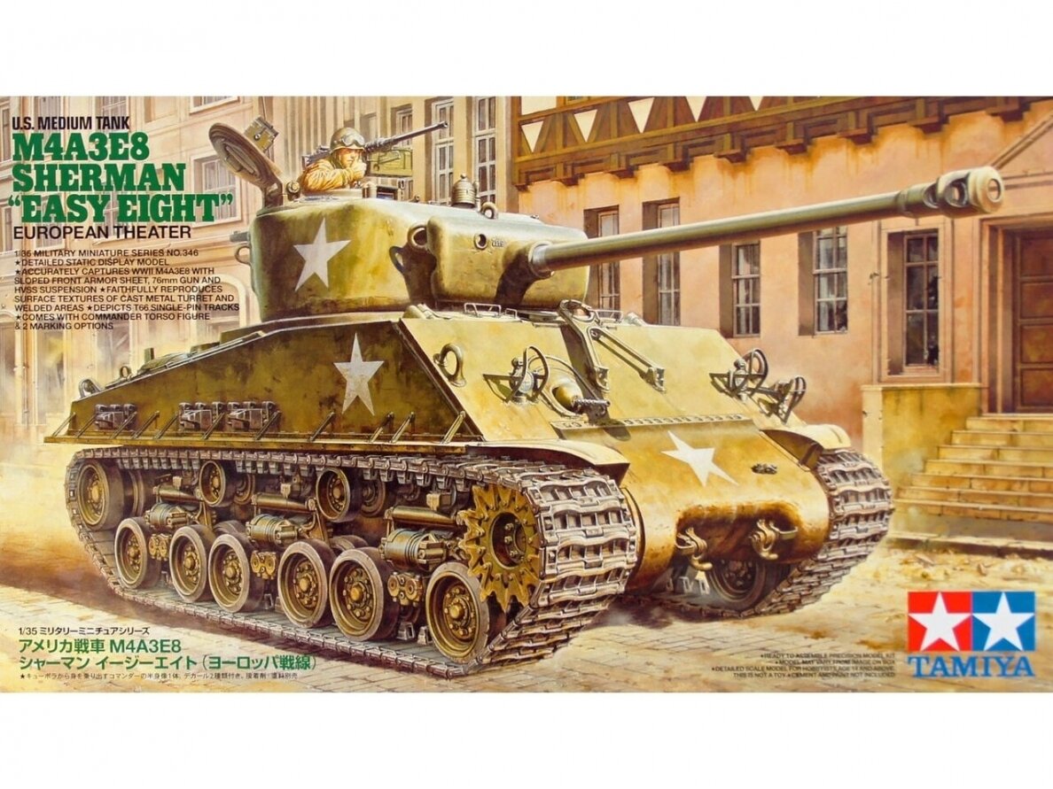 Tamiya - M4A3E8 Sherman "Easy Eight", 1/35, 35346 Tamiya - M4A3E8 Sherman "Easy Eight", 1/35, 35346