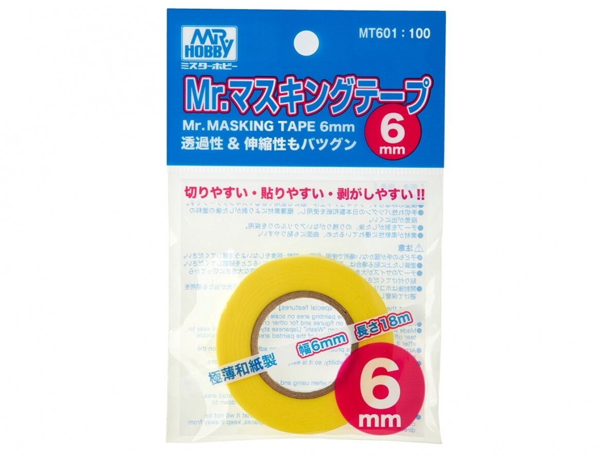 Mr.Hobby - Maalriteip 6mm, MT-601 Mr.Hobby - Maalriteip 6mm, MT-601