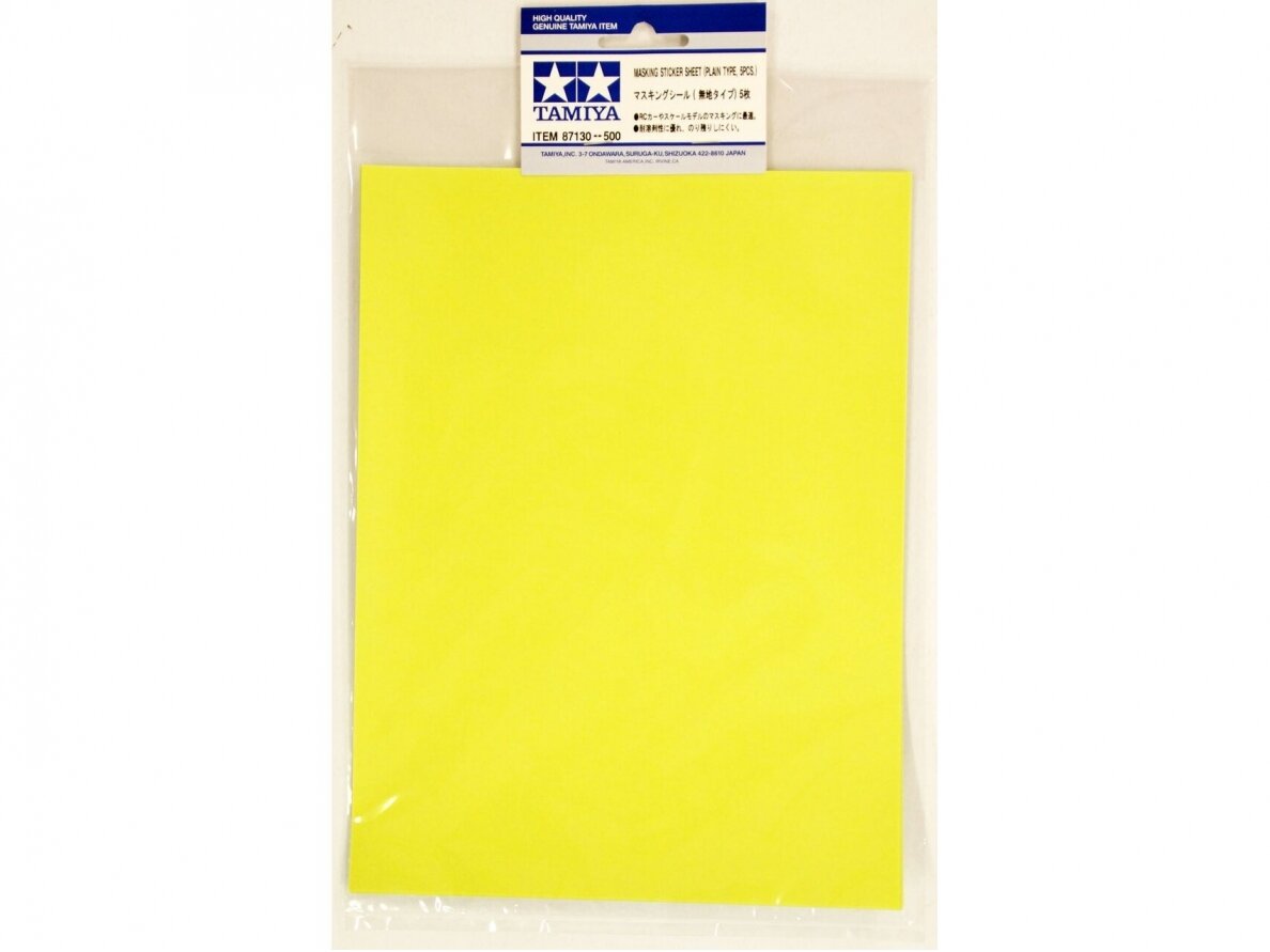 Tamiya - Masking Sticker Sheet (Plain Type), 87130