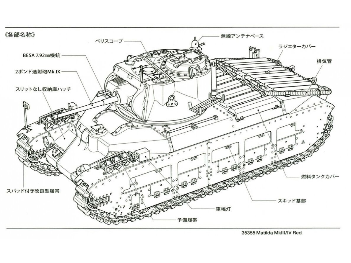 Tamiya - Matilda Mk.III/IV Red Army, 1/35, 35355 2 Tamiya - Matilda Mk.III/IV Red Army, 1/35, 35355 2