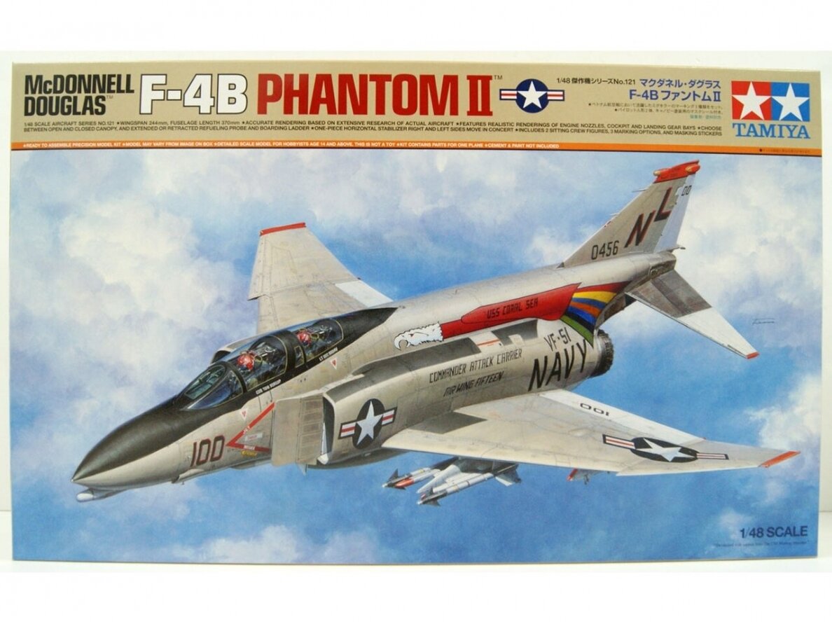 Tamiya - McDonnell Douglas F-4B Phantom II, 1/48, 61121